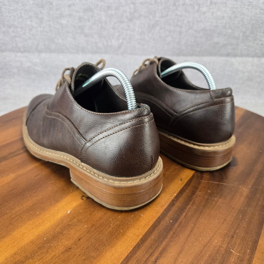 Perry Ellis Portfolio Mens Brown Cap Toe Oxford Dress Shoes PEFST14130B-2 Size 8 - Picture 13 of 16